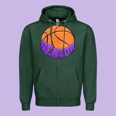 Senıor 2024 Zipper Hoodie Designed By Maliassmallbusiness