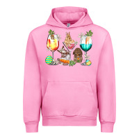 Fuchsia Pink Easter wine glasses Easter Day Urban Hoodie - HowdyJamesFarm