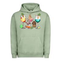 Pigment Oil Green Easter wine glasses Easter Day Urban Hoodie - HowdyJamesFarm