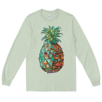Matcha pineapple leopar turquoise serape summer Long Sleeve Tee - Artiststas