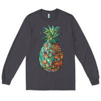 Smoke pineapple leopar turquoise serape summer Long Sleeve Tee - Artiststas