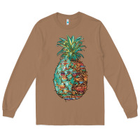Toasted Coconut pineapple leopar turquoise serape summer Long Sleeve Tee - Artiststas
