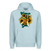 Blue Mist Leopard Sunflower Western Mama Bee Premium Hoodie - Bettercallsaul