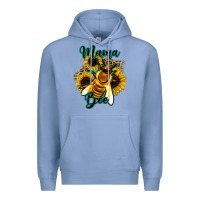 Colony Blue Leopard Sunflower Western Mama Bee Premium Hoodie - Bettercallsaul