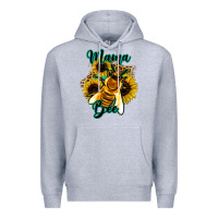 Heather Grey Leopard Sunflower Western Mama Bee Premium Hoodie - Bettercallsaul
