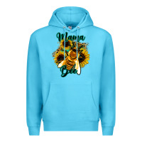 Ocean Blue Leopard Sunflower Western Mama Bee Premium Hoodie - Bettercallsaul