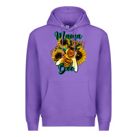 Purple Leopard Sunflower Western Mama Bee Premium Hoodie - Bettercallsaul