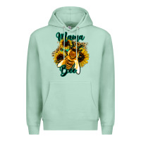 Seafoam Leopard Sunflower Western Mama Bee Premium Hoodie - Bettercallsaul