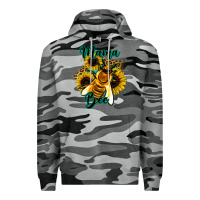 Slate Camo Leopard Sunflower Western Mama Bee Premium Hoodie - Bettercallsaul