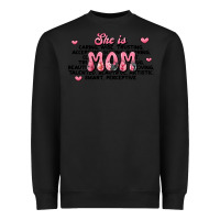 Black she is mom compliment words Heavyweight Sweatshirt - JahusDesignShop