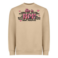 She Is Mom Compliment Words Heavyweight Sweatshirt | Teevron