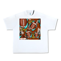 White football leopard gemstone sunflower seamless pattern Urban Heavy Tee - JahusDesignShop