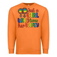 Carrot Just A Girl Who Loves Her Wifey Premium Sweatshirt - BundleAndBundleShop