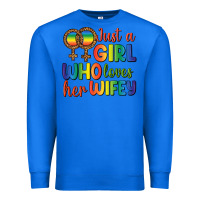 True Royal Just A Girl Who Loves Her Wifey Premium Sweatshirt - BundleAndBundleShop