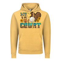 Vintage Mustard my heart is on that court Vintage Hoodie - HRA Design Shop