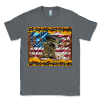 Charcoal Heather westerm usa army boots Classic Tee - Artiststas