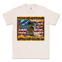 Natural westerm usa army boots Classic Tee - Artiststas