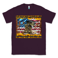 Plum westerm usa army boots Classic Tee - Artiststas