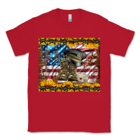 Red westerm usa army boots Classic Tee - Artiststas