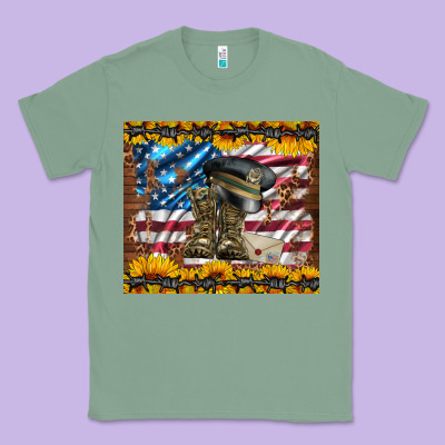 Westerm Usa Army Boots Classic Tee Designed By Artiststas