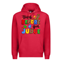 Cardinal think before you judge Premium Hoodie - JahusDesignShop