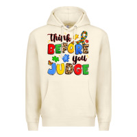 Sandshell think before you judge Premium Hoodie - JahusDesignShop