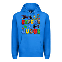 True Royal think before you judge Premium Hoodie - JahusDesignShop
