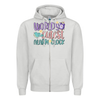 Dove Grey world's cutest alarm clock Zipper Hoodie - MaliasSmallBusiness