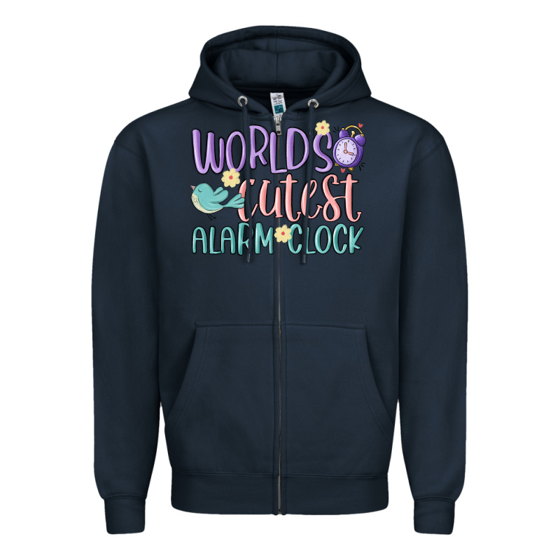 World's Cutest Alarm Clock Zipper Hoodie by MaliasSmallBusiness | Teevron