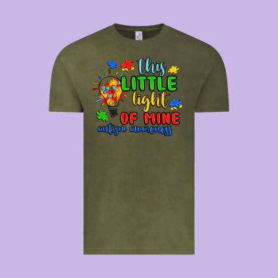 This Little Light Of Mine Autism Awareness Vintage Tee Designed By Jahusdesignshop