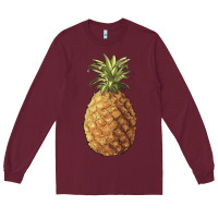 Burgundy pineapple Long Sleeve Tee - Artiststas