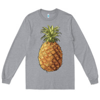 Heather Grey pineapple Long Sleeve Tee - Artiststas