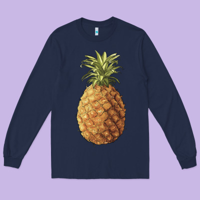 Pineapple Long Sleeve Tee Designed By Artiststas
