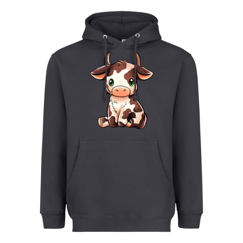 Baby Brown Cow Heavyweight Hoodie by MaliasSmallBusiness | Teevron