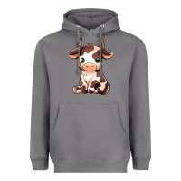 Storm Baby Brown Cow Heavyweight Hoodie - MaliasSmallBusiness