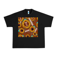 Black football leopard sunflower seamless pattern Urban Heavy Tee - JahusDesignShop