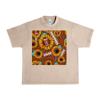 French Oak football leopard sunflower seamless pattern Urban Heavy Tee - JahusDesignShop