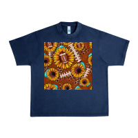 Navy football leopard sunflower seamless pattern Urban Heavy Tee - JahusDesignShop