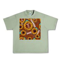 Oil Green football leopard sunflower seamless pattern Urban Heavy Tee - JahusDesignShop