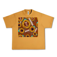 Peanut Butter football leopard sunflower seamless pattern Urban Heavy Tee - JahusDesignShop