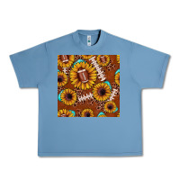 Pebble Blue football leopard sunflower seamless pattern Urban Heavy Tee - JahusDesignShop