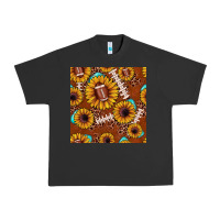 Pigment Black football leopard sunflower seamless pattern Urban Heavy Tee - JahusDesignShop
