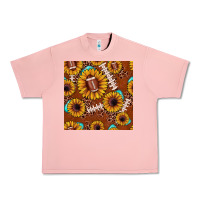Salmon football leopard sunflower seamless pattern Urban Heavy Tee - JahusDesignShop
