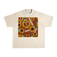 Sandshell football leopard sunflower seamless pattern Urban Heavy Tee - JahusDesignShop