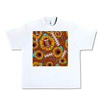 White football leopard sunflower seamless pattern Urban Heavy Tee - JahusDesignShop