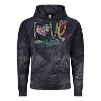 Cloud Black love autism Vintage Hoodie - SublimationCraftShop