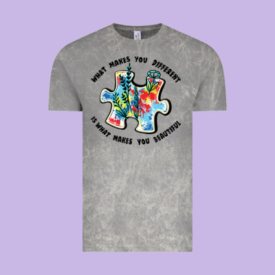 What Makes You Different Is What Makes You Beautif Vintage Tee Designed By Jahusdesignshop