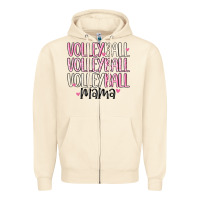 Sandshell volleyball mama Zipper Hoodie - MaliasSmallBusiness