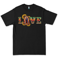 Black Love Lady Of Guadalupe Premium Tee - RanaPortraitStore