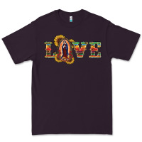 Plum Love Lady Of Guadalupe Premium Tee - RanaPortraitStore